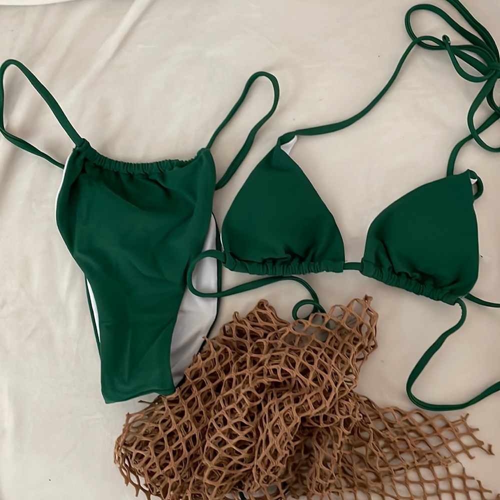 Brand New Bikini set (top, bottom, and wrap)